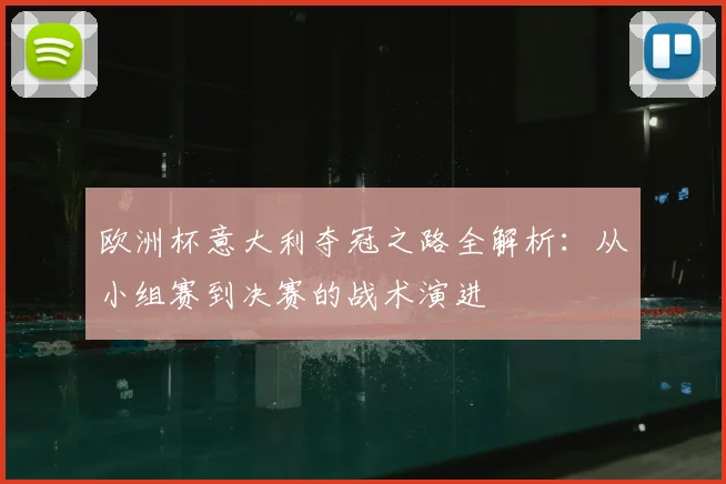 欧洲杯意大利夺冠之路全解析：从小组赛到决赛的战术演进